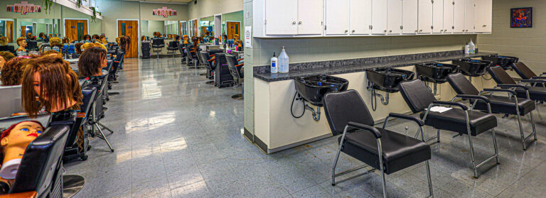 Cosmetology classroom at Southwest Mississippi Community College in Summit, MS